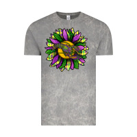 Cloud Rock Mardi Gras Sunflower With Crawfish Vintage Tee - BundleAndBundleShop