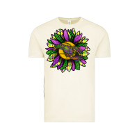 Vintage Arctic Mardi Gras Sunflower With Crawfish Vintage Tee - BundleAndBundleShop