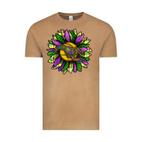 Vintage Camel Mardi Gras Sunflower With Crawfish Vintage Tee - BundleAndBundleShop