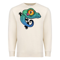 Sandshell cute colorful cartoon gecko Premium Sweatshirt - linhVisuals