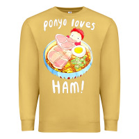 Antique Gold studio ghibli ponyo loves ham Premium Sweatshirt - linhVisuals