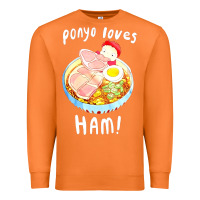 Carrot studio ghibli ponyo loves ham Premium Sweatshirt - linhVisuals