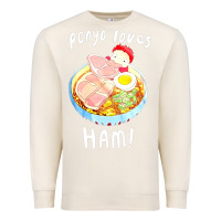 Sandshell studio ghibli ponyo loves ham Premium Sweatshirt - linhVisuals