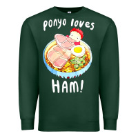 Sports Green studio ghibli ponyo loves ham Premium Sweatshirt - linhVisuals
