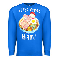 True Royal studio ghibli ponyo loves ham Premium Sweatshirt - linhVisuals