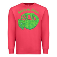 Cardinal hang in there magical chameleon Premium Sweatshirt - linhVisuals