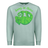 Seafoam hang in there magical chameleon Premium Sweatshirt - linhVisuals