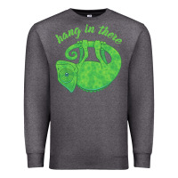 Charcoal Heather hang in there magical chameleon Premium Sweatshirt - linhVisuals