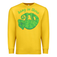 Lemon hang in there magical chameleon Premium Sweatshirt - linhVisuals