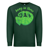 Sports Green hang in there magical chameleon Premium Sweatshirt - linhVisuals