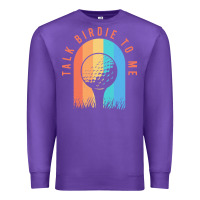 Purple golf funny golf clothing for a golf player Premium Sweatshirt - linhVisuals