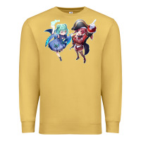 Antique Gold Houshou Marine and Uruha Rushia Premium Sweatshirt - linhVisuals