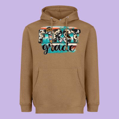 First Grade Heavyweight Hoodie Designed By Jahusdesignshop