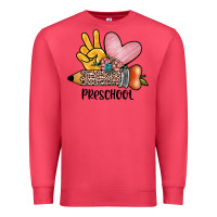 Cardinal peace love preschool Premium Sweatshirt - JahusDesignShop