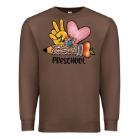 Chestnut peace love preschool Premium Sweatshirt - JahusDesignShop