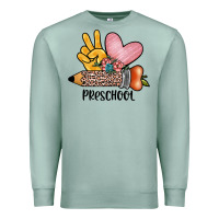 Peace Love Preschool Premium Sweatshirt | Teevron