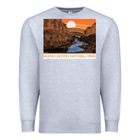 Heather Grey vintage grand canyon national park retro colorado river 80s Premium Sweatshirt - linhVisuals