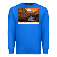 True Royal vintage grand canyon national park retro colorado river 80s Premium Sweatshirt - linhVisuals