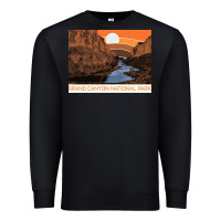 Black vintage grand canyon national park retro colorado river 80s Premium Sweatshirt - linhVisuals