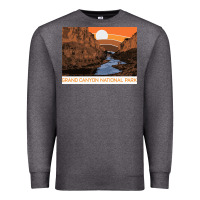 Charcoal Heather vintage grand canyon national park retro colorado river 80s Premium Sweatshirt - linhVisuals