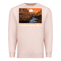 Pale Pink vintage grand canyon national park retro colorado river 80s Premium Sweatshirt - linhVisuals
