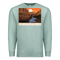 Seafoam vintage grand canyon national park retro colorado river 80s Premium Sweatshirt - linhVisuals