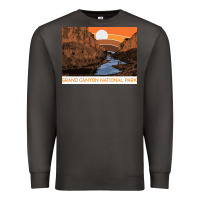 Smoke vintage grand canyon national park retro colorado river 80s Premium Sweatshirt - linhVisuals