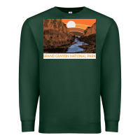Sports Green vintage grand canyon national park retro colorado river 80s Premium Sweatshirt - linhVisuals