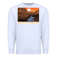 White vintage grand canyon national park retro colorado river 80s Premium Sweatshirt - linhVisuals