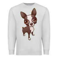 Dove Grey zippy the boston terrier Premium Sweatshirt - linhVisuals