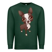 Sports Green zippy the boston terrier Premium Sweatshirt - linhVisuals