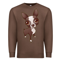 Chestnut zippy the boston terrier Premium Sweatshirt - linhVisuals