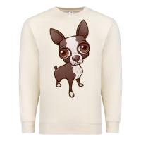 Sandshell zippy the boston terrier Premium Sweatshirt - linhVisuals