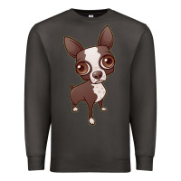 Smoke zippy the boston terrier Premium Sweatshirt - linhVisuals