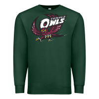 Sports Green temple owls Premium Sweatshirt - linhVisuals