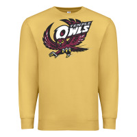 Antique Gold temple owls Premium Sweatshirt - linhVisuals