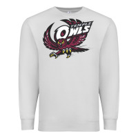 Dove Grey temple owls Premium Sweatshirt - linhVisuals