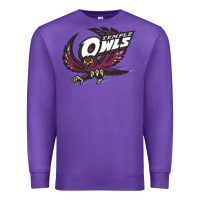 Purple temple owls Premium Sweatshirt - linhVisuals