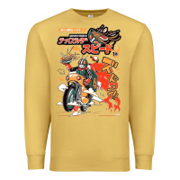 Antique Gold ramen rider food, noodles Premium Sweatshirt - linhVisuals