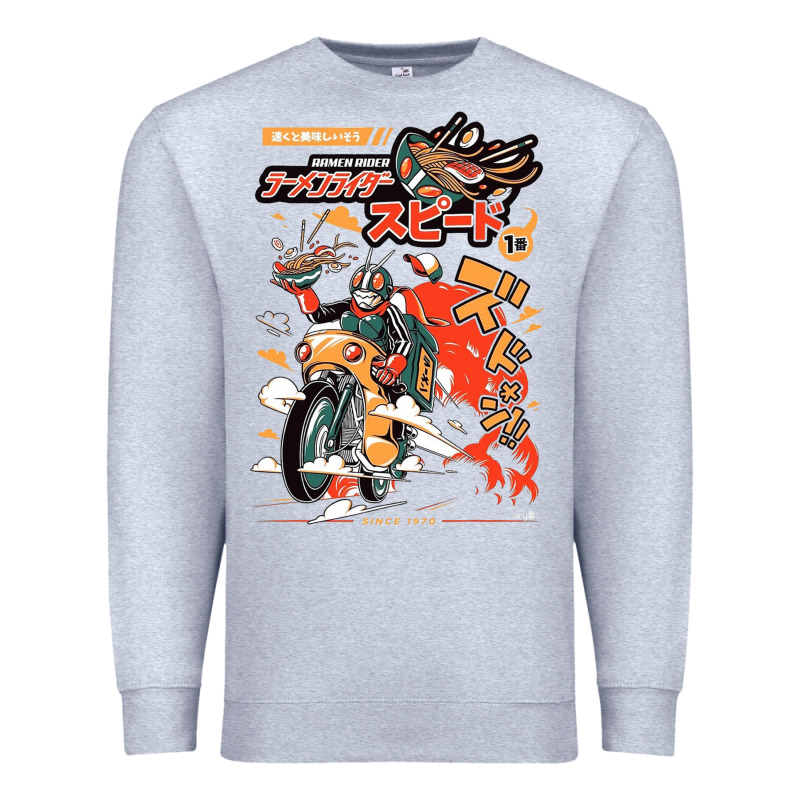 Ramen Rider Food, Noodles Premium Sweatshirt by linhVisuals | Teevron