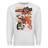 Oatmeal Heather ramen rider food, noodles Premium Sweatshirt - linhVisuals