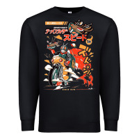 Black ramen rider food, noodles Premium Sweatshirt - linhVisuals