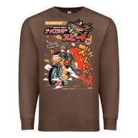 Chestnut ramen rider food, noodles Premium Sweatshirt - linhVisuals