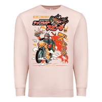 Pale Pink ramen rider food, noodles Premium Sweatshirt - linhVisuals
