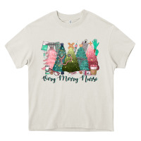Cream verry merry nurse Heavy Core Tee - CowGirlArtShop