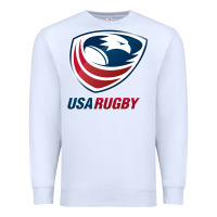 White rugby Premium Sweatshirt - linhVisuals
