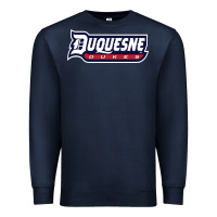 Navy duquesne sports Premium Sweatshirt - linhVisuals