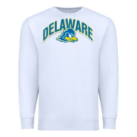 White delaware sportss Premium Sweatshirt - linhVisuals