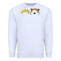 White hobbes Premium Sweatshirt - linhVisuals