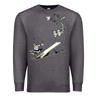 Charcoal Heather hobbes Premium Sweatshirt - linhVisuals